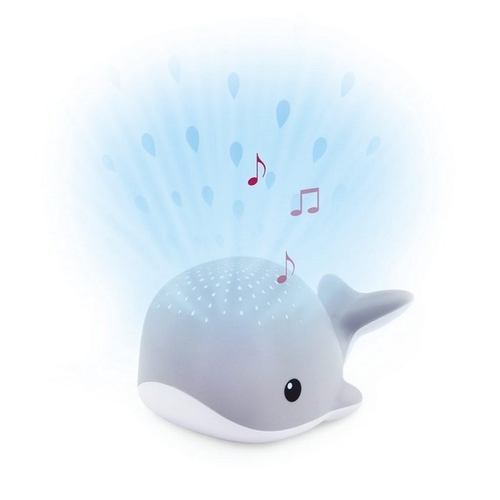 Dětská lampa s projektorem a melodií - Wally grey