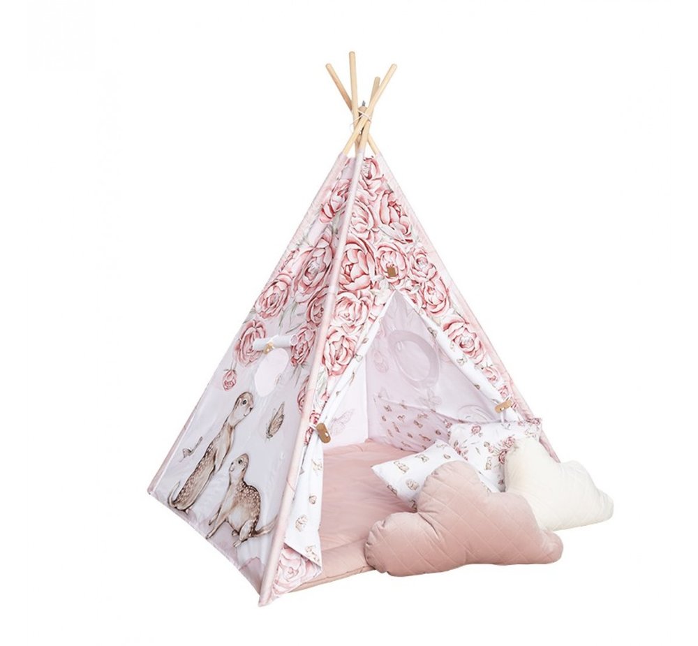 Detský stan teepee Dreamland + podložka + 4 vankúše