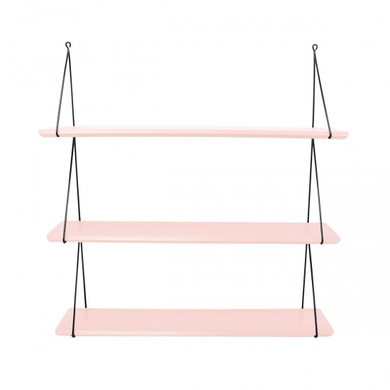 Designová polička Triple Light Pink
