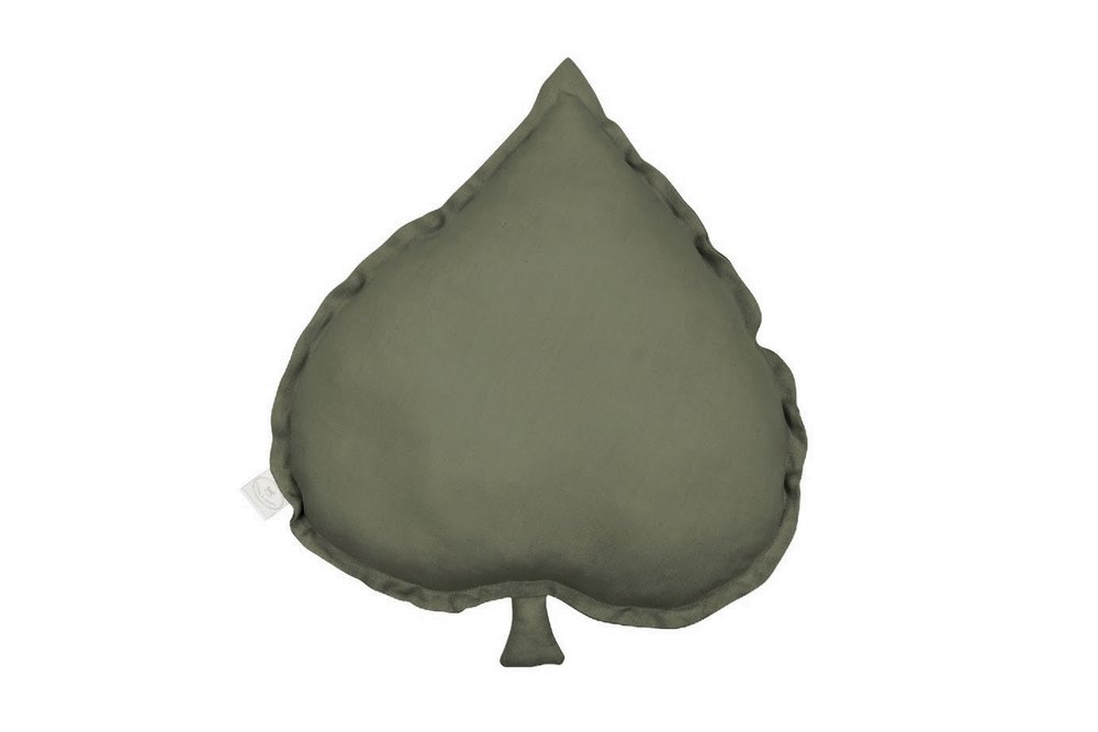 Lněný polštář list Lípy Pure Nature - Olive