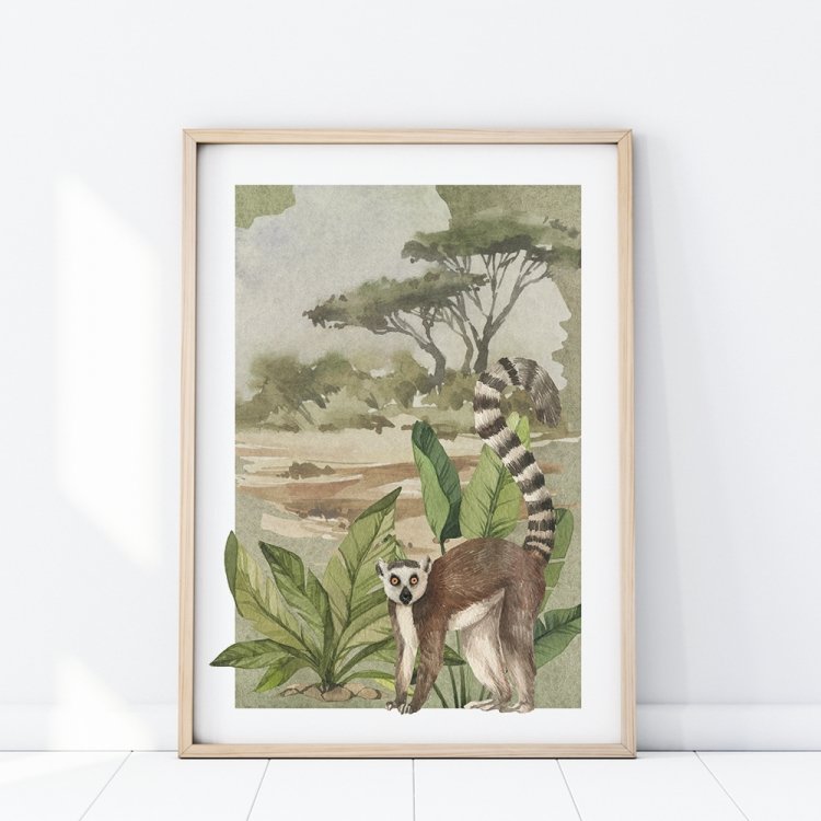 Plakáty /  plagat-safari-lemur-p349-lovel.jpg 