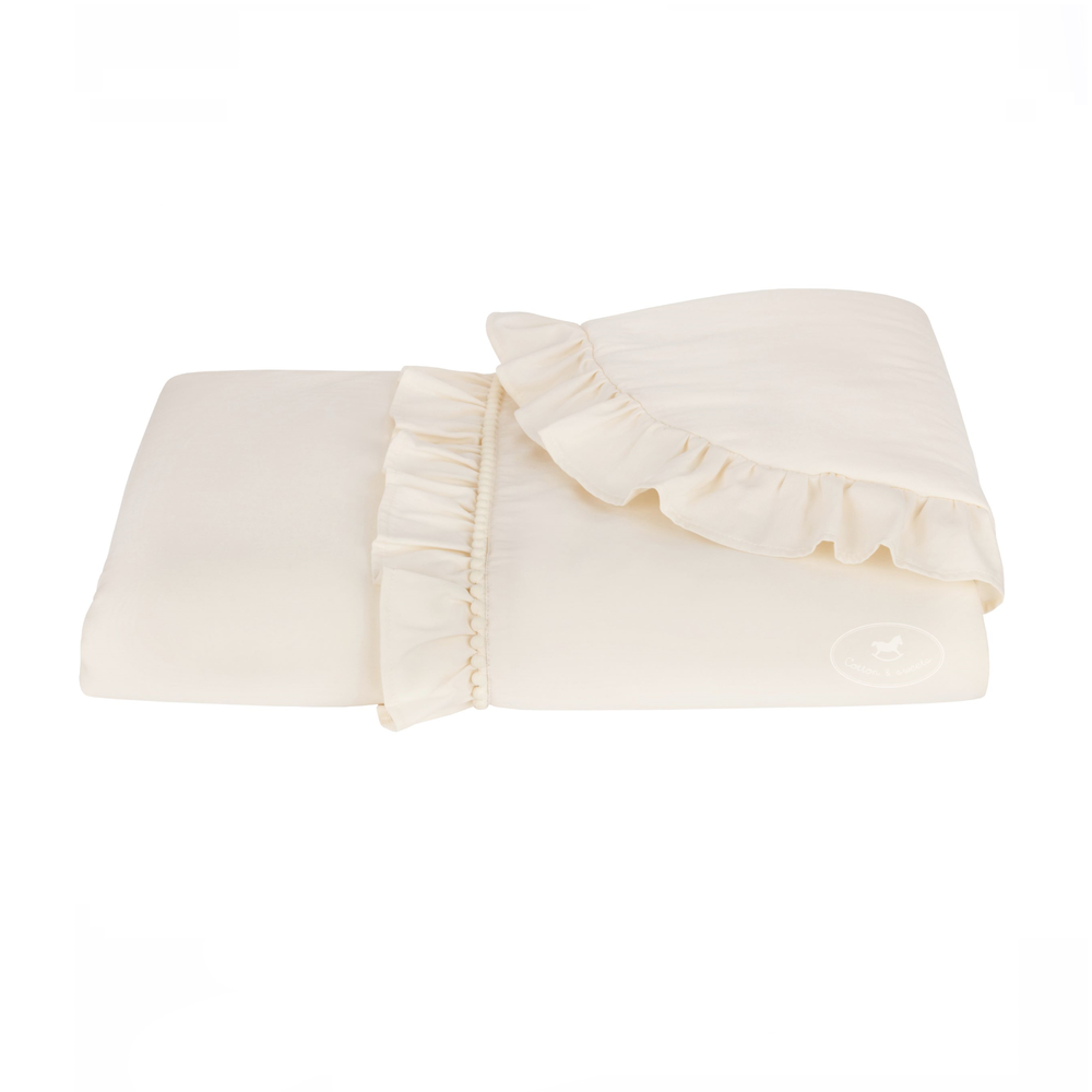 Peřinka + polštář s výplní a volánky 50x65 Boho - Vanilla