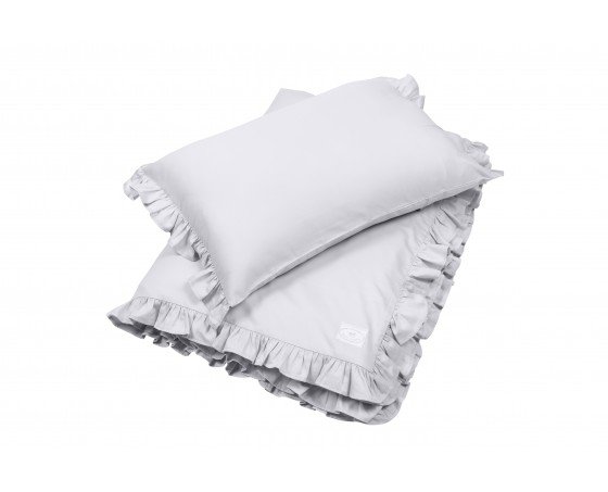 Povlečení s volánky 100x135 Simply Glamour - Grey
