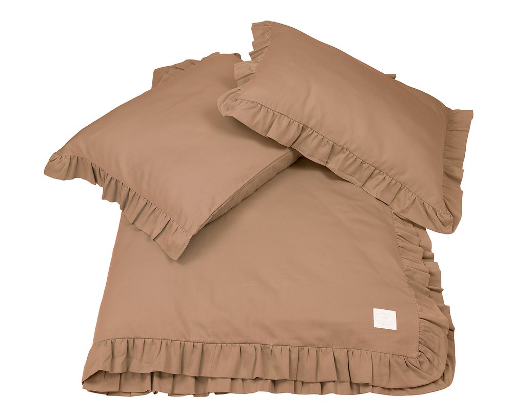 Povlečení s volánky 140x200 Simply Glamour - Chocolate