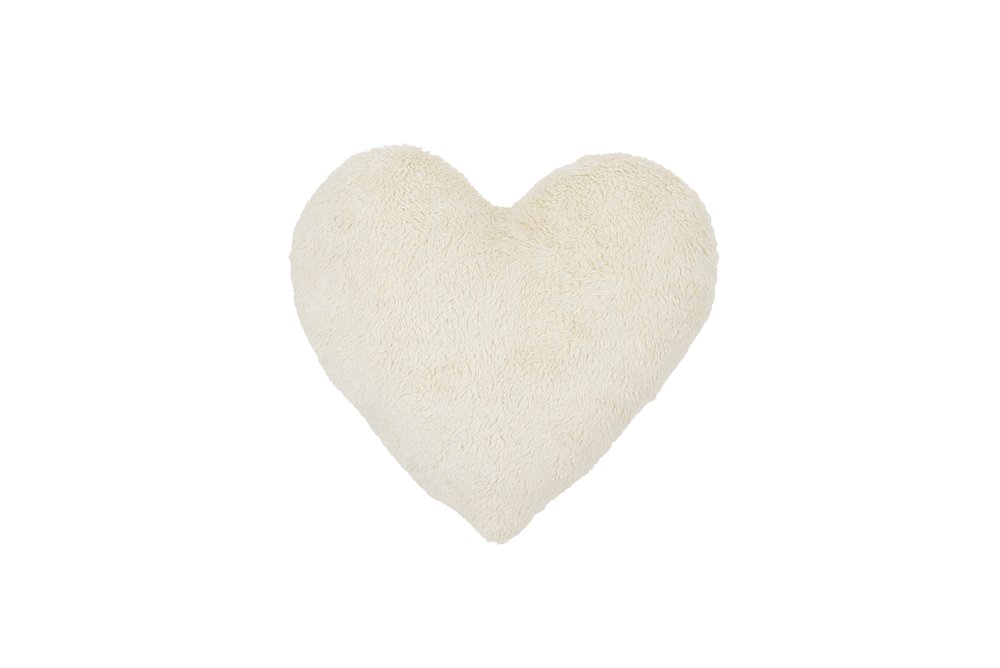 Polštář heart Boho - Vanilla