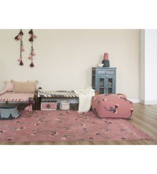 Koše na hračky, úložné boxy /  Bavlnený košík Petals Vintage Blue - Dark Green-lorena-canals-lovel-02.jpg 