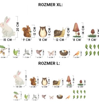 Forest - Lesní motiv /  ROZMERY-NALEPKY-LOVEL-03.jpg 