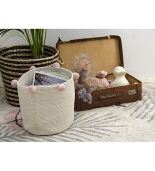 Koše na hračky, úložné boxy /  bavlneny-kosik-bubbly-natural-nude-lorena-canals-lovel-04.jpg 
