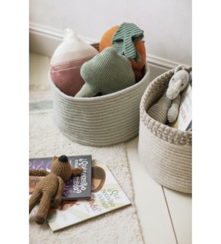 Koše na hračky, úložné boxy /  bavlneny-kosik-gram-blue-sage-lovel-02.jpg 