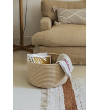 Koše na hračky, úložné boxy /  bavlneny-kosik-gram-gold-lovel-02.jpg 