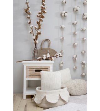 Koše na hračky, úložné boxy /  bavlneny-kosik-petals-ivory-natural-lorena-canals-lovel-03.jpg 