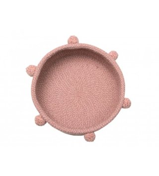 Koše na hračky, úložné boxy /  bavlneny-kosik-tray-ash-rose-lorena-canals-lovel-01.jpg 