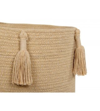 Koše na hračky, úložné boxy /  bavlneny-kosik-woody-honey-lorena-canals-lovel-02.jpg 