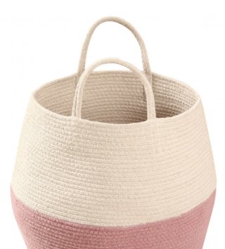 Koše na hračky, úložné boxy /  bavlneny-kosik-zoco-ash-rose-natural-lorena-canals-lovel-02.jpg 