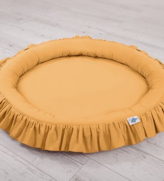 Kulaté dětské hnízda /  destke-okruhle-hniezdo-s-volanikmi-horcicove-lovel-04.jpg 