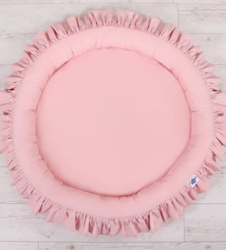 Kulaté dětské hnízda /  destke-okruhle-hniezdo-s-volanikmi-pudrovo-ruzove-lovel-03.jpg 