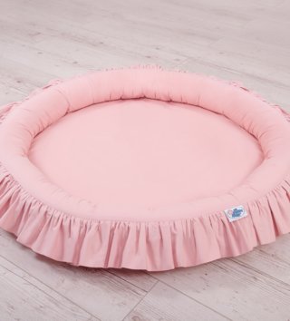 Kulaté dětské hnízda /  destke-okruhle-hniezdo-s-volanikmi-pudrovo-ruzove-lovel-04.jpg 