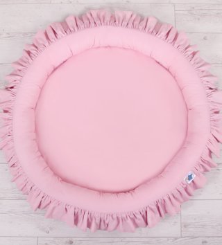 Kulaté dětské hnízda /  destke-okruhle-hniezdo-s-volanikmi-ruzove-lovel-03.jpg 