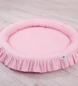 Kulaté dětské hnízda /  destke-okruhle-hniezdo-s-volanikmi-ruzove-lovel-04.jpg 