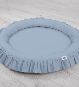 Kulaté dětské hnízda /  destke-okruhle-hniezdo-s-volanikmi-vintage-modre-lovel-04.jpg 