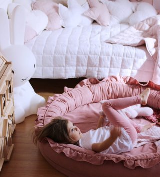 Kulaté dětské hnízda /  detske-hniezdo-okruhle-basic-blush-lovel-6.JPG 