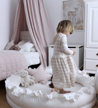 Kulaté dětské hnízda /  detske-hniezdo-okruhle-basic-white-cotton-sweets-lovel-sk-03.JPG 