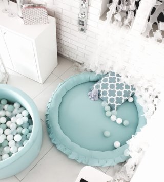 Kulaté dětské hnízda /  detske-hniezdo-okruhle-premium-mint-lovel-01(1).jpg 