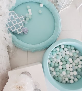 Kulaté dětské hnízda /  detske-hniezdo-okruhle-premium-mint-lovel-02(1).jpg 