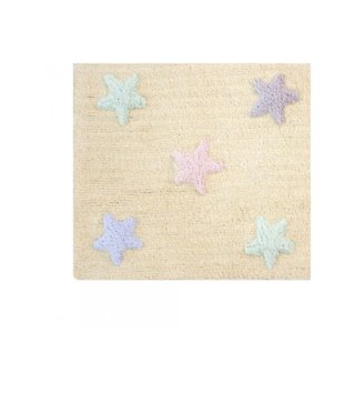 120 x 160 cm /  detsky-koberec-estrellas-tricolor-stars-vanilla-120x160-lorena-canals-lovel-01.jpg 