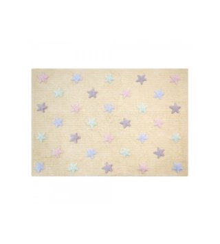120 x 160 cm /  detsky-koberec-estrellas-tricolor-stars-vanilla-120x160-lorena-canals-lovel.jpg 