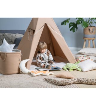 Dětské stany, teepee /  detsky-teepee-stan-caramel-sweetness-podlozka-dekoracne-vankusiky-lovel-05.jpg 