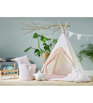 Dětské stany, teepee /  detsky-teepee-stan-princess-pompom-podlozka-dekoracne-vankusiky-lovel-05.jpg 