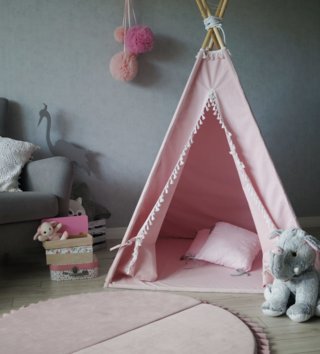 Dětské stany, teepee /  detsky-teepee-stan-s-podlozkou-ruzovy-lovel-01.jpg 