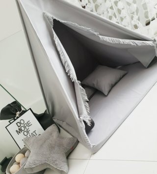 Dětské stany, teepee /  detsky-teepee-stan-s-podlozkou-sivy-lovel-02.jpg 