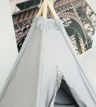 Dětské stany, teepee /  detsky-teepee-stan-s-podlozkou-sivy-lovel-04.jpg 