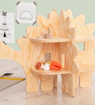 Poličky, věšáky /  dizajnova-detska-kniznica-dino-lovel-02.jpg 