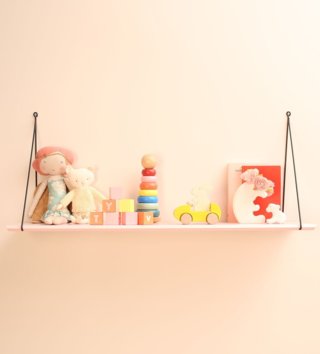 Poličky, věšáky /  dizajnova-policka-light-pink-rose-in-april-lovel.jpg 