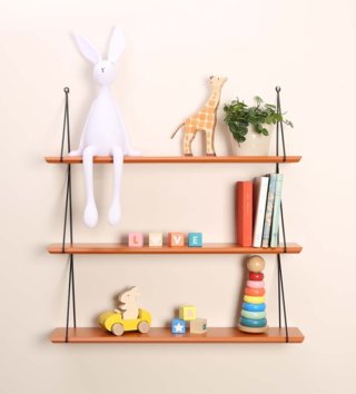 Poličky, věšáky /  dizajnova-policka-triple-caramel-lovel-02.jpg 