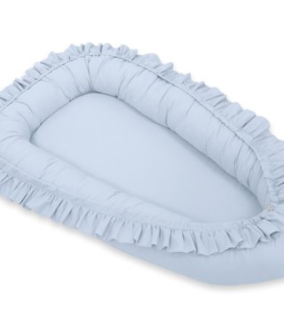 Oválné hnízda pro miminko /  hniezdo-pre-babaetko-s-volanikmi-modre-lovel.jpg 