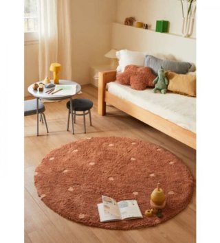 Ø 140 cm /  koberec-bavlneny-dot-chestnut-140-cm-lovel-04.jpg 