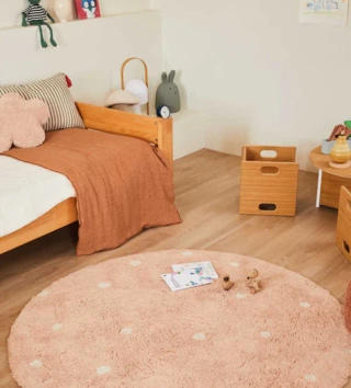 Ø 140 cm /  koberec-bavlneny-dot-rose-140-cm-lovel-02.webp 