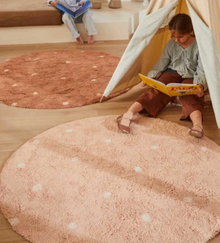 Ø 140 cm /  koberec-bavlneny-dot-rose-140-cm-lovel-03.webp 