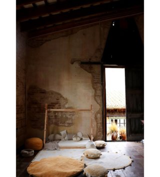 120 x 160 cm /  koberec-hippy-dots-natural-honey-120x160-lorena-canals-lovel-04.jpg 