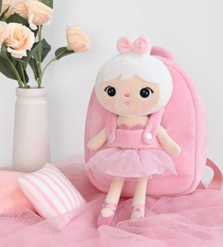 Batohy, kufříky, tašky /  metoo-plysovy-batoh-baletka-ruzova-30-cm-lovel-02.jpg 