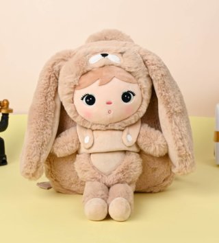 Batohy, kufříky, tašky /  metoo-plysovy-batoh-zajacik-karamelovy-30-cm-lovel-02.jpg 