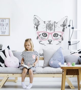 Zvířata /  nalepka-na-stenu-animals-macicka-v-okuliaroch-dk234-lovel-01.jpg 