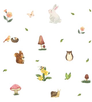 Forest - Lesní motiv /  nalepka-na-stenu-forest-les-24-ks-dk468-lovel-01.jpg 