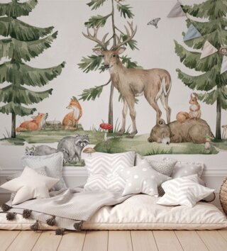 Forest - Lesní motiv /  nalepka-na-stenu-forest-lesne-zvieratka-dk488-lovel-sk.jpg 