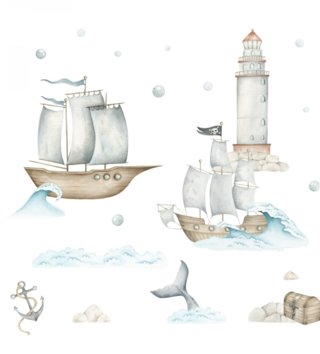 Oceán - Podmořský svět /  nalepka-na-stenu-ocean-lode-dk445-lovel-02.jpg 