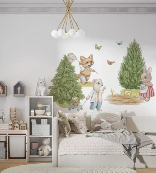 Forest - Lesní motiv /  nalepky-na-stenu-do-detskej-izby-forest-dk471-lesne-zvieratka-lovel-02.webp 